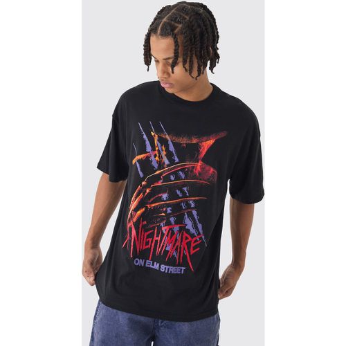 T-shirt oversize à imprimé Nightmare on Elm Street - S - Boohooman - Modalova