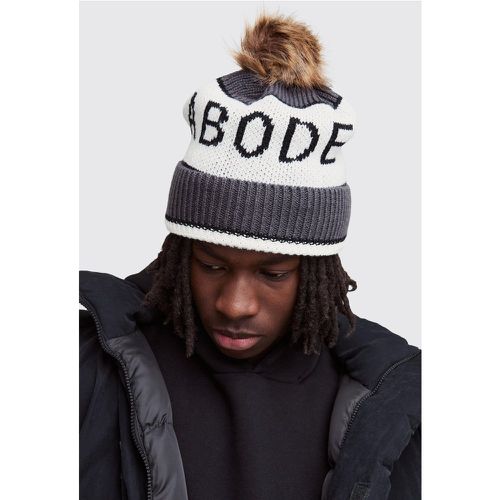 Bonnet à pompons - ONE SIZE - Boohooman - Modalova