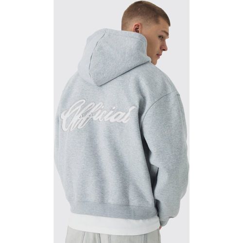 Sweat à capuche oversize zippé - S - Boohooman - Modalova