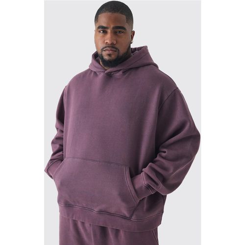 Grande taille - Sweat à capuche oversize délavé homme - XXXL - Boohooman - Modalova