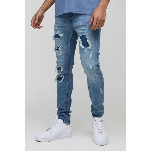 Jean skinny délavé - 32R - Boohooman - Modalova