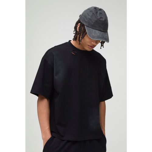 T-shirt épais premium délavé - S - Boohooman - Modalova