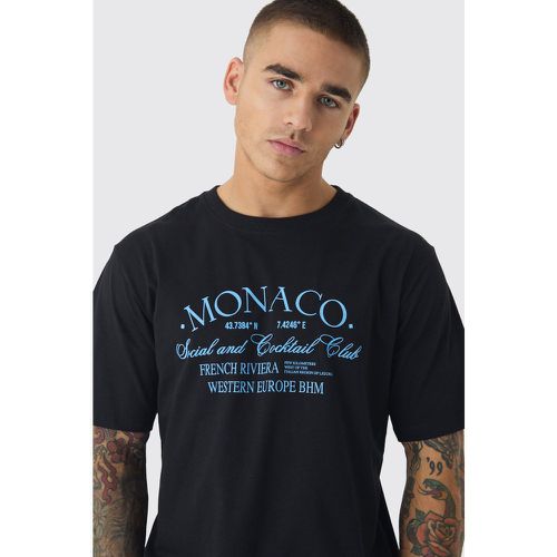 T-shirt à imprimé Monaco - S - Boohooman - Modalova