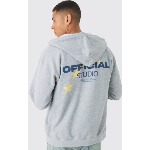 Sweat à capuche zippé - Official Studio - L - Boohooman - Modalova