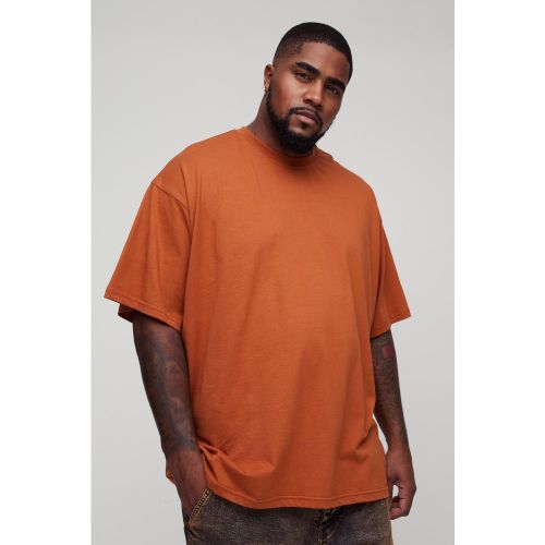 Grande taille - T-shirt oversize rouille - XXXL - Boohooman - Modalova