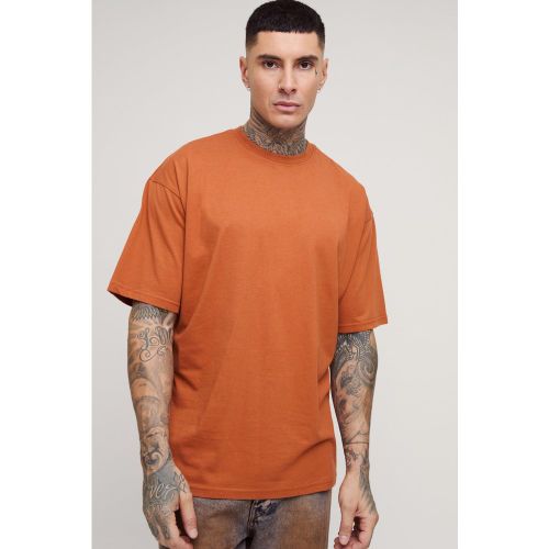 Tall - T-shirt oversize rouille - S - Boohooman - Modalova