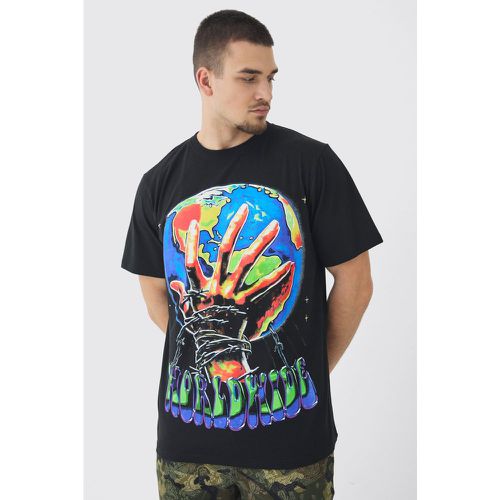 Tall - T-shirt oversize à imprimé Worldwide - S - Boohooman - Modalova