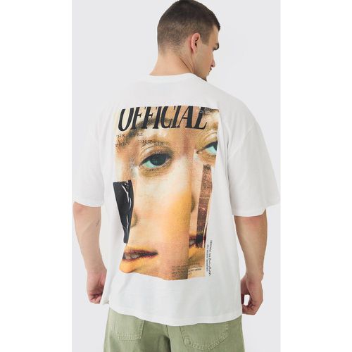 Tall - T-shirt oversize imprimé magazine - S - Boohooman - Modalova