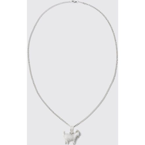 Collier de chèvre strassé - ONE SIZE - Boohooman - Modalova