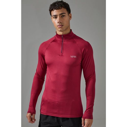 Top de sport zippé - MAN Active homme - L - Boohooman - Modalova