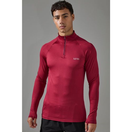 Top de sport zippé - MAN Active homme - S - Boohooman - Modalova