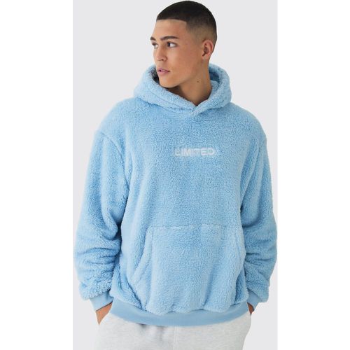 Sweat à capuche oversize en polaire - S - Boohooman - Modalova