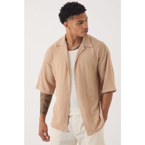 Chemise oversize boutonnée à manches courtes - L - Boohooman - Modalova
