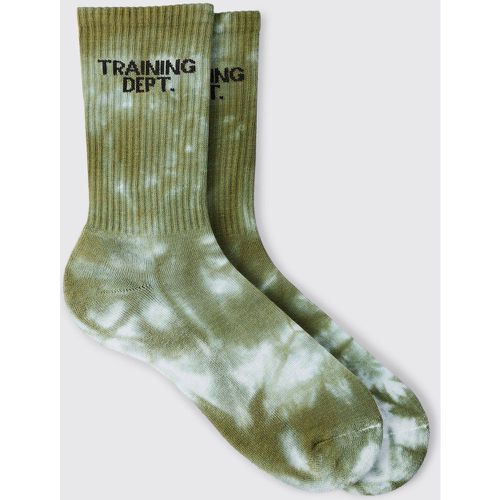 Chaussettes de sport tie dye à slogan - MAN Active - ONE SIZE - Boohooman - Modalova