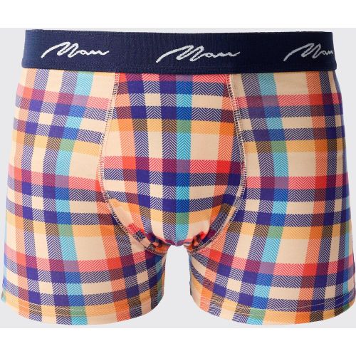 Boxer à carreaux - L - Boohooman - Modalova
