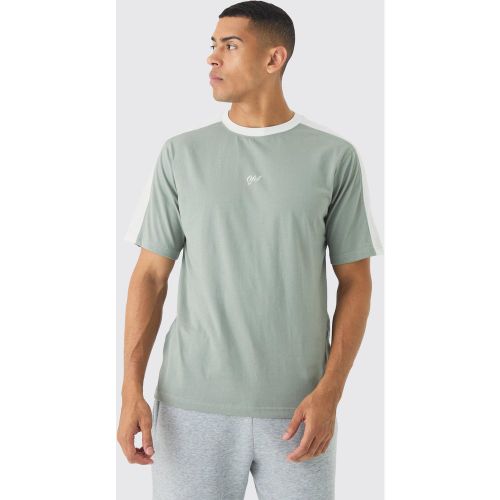 T-shirt color block - Ofcl - S - Boohooman - Modalova