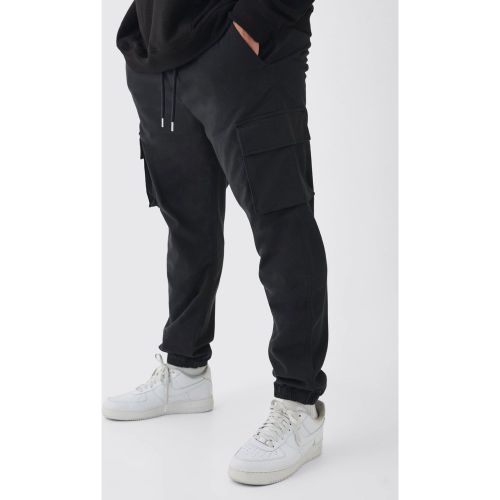 Grande taille - Pantalon cargo slim à taille élastiquée - XXXXXL - Boohooman - Modalova