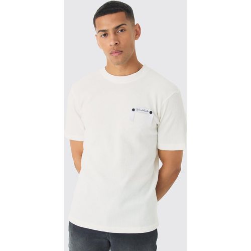 Top confort tissé - S - Boohooman - Modalova