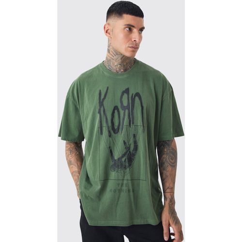 Tall - T-shirt à imprimé Korn - S - Boohooman - Modalova