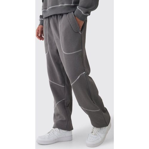 Jogging oversize à coutures contrastantes - S - Boohooman - Modalova