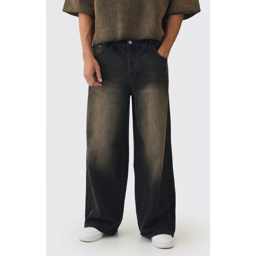 Jean extra baggy délavé - 28R - Boohooman - Modalova