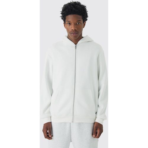 Sweat à capuche basique zippé homme - M - Boohooman - Modalova