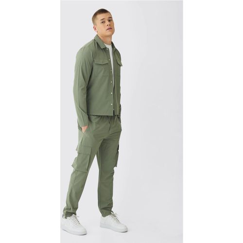 Ensemble technique avec chemise cargo et pantalon - S - Boohooman - Modalova