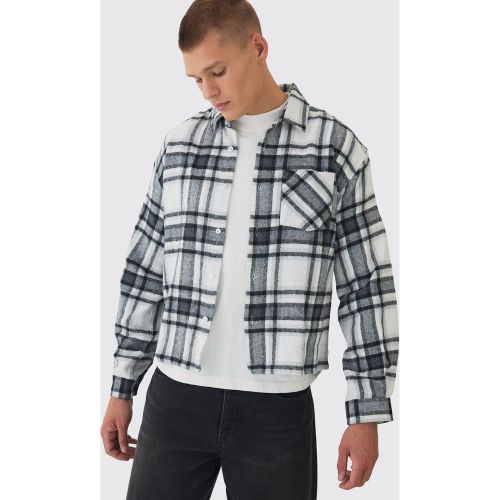 Chemise oversize à carreaux et manches longues - L - Boohooman - Modalova