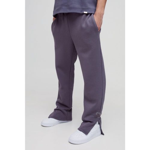 Jogging droit à écusson - S - Boohooman - Modalova