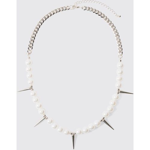 Collier à pendentif perlé et étagé - ONE SIZE - Boohooman - Modalova