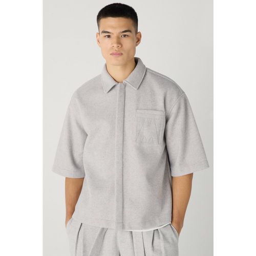 Chemise épaisse oversize dissimulée - S - Boohooman - Modalova