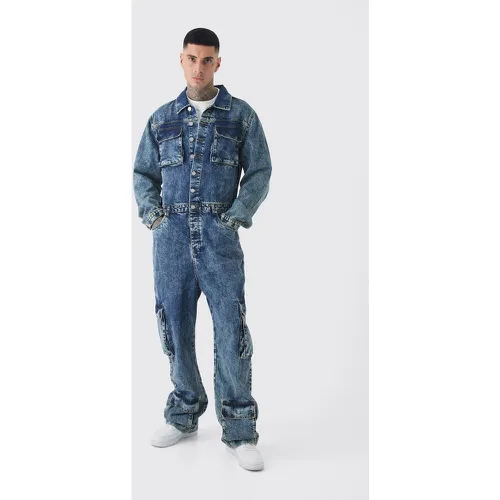 Tall - Combinaison oversize en jean - 30 - Boohooman - Modalova