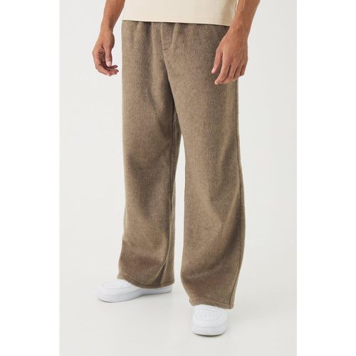 Pantalon large élastiqué en velours côtelé - S - Boohooman - Modalova