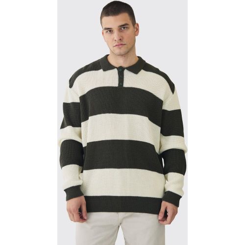 Tall - Polo de rugby rayé - XL - Boohooman - Modalova