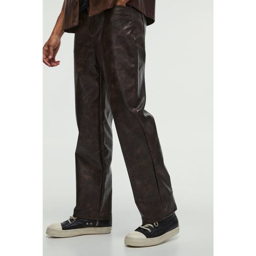 Pantalon large délavé - 28 - Boohooman - Modalova