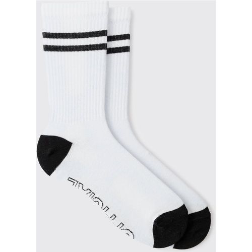 Chaussettes à rayures et semelle - Official - ONE SIZE - Boohooman - Modalova