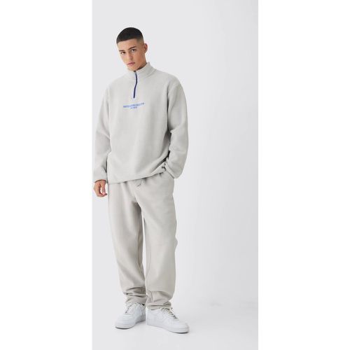 Survêtement oversize à ceinture en polaire - S - Boohooman - Modalova