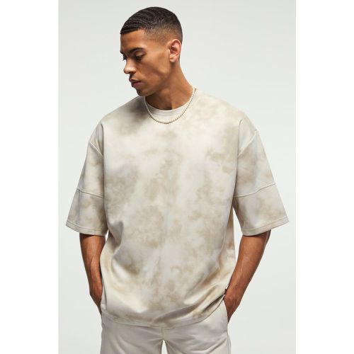 T-shirt oversize en faux daim à manches longues - L - Boohooman - Modalova