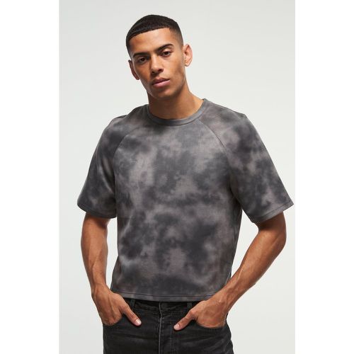 T-shirt oversize en faux daim texturé - L - Boohooman - Modalova