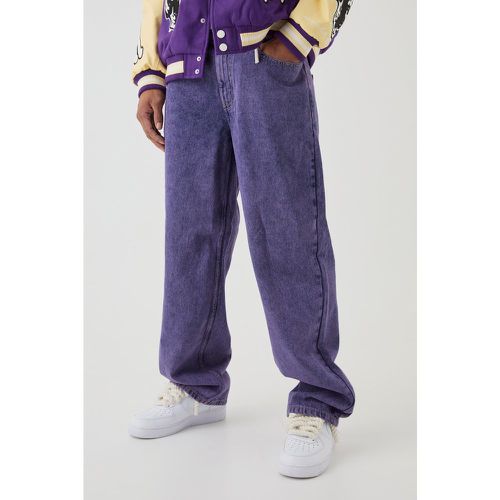 Jean baggy en velours - 28R - Boohooman - Modalova