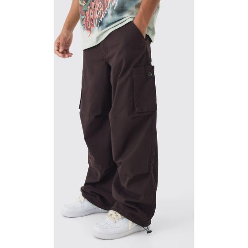 Pantalon cargo baggy en twill - 28 - Boohooman - Modalova