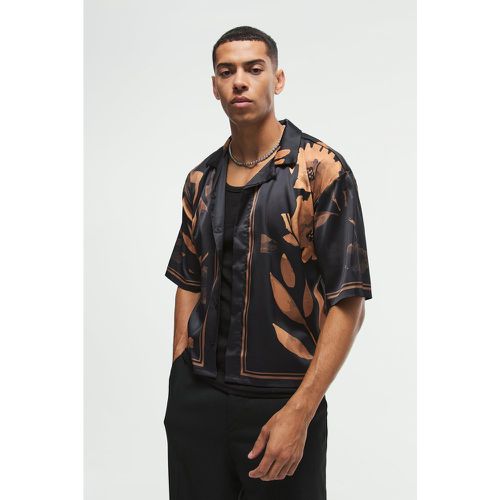 Chemise oversize imprimée à manches courtes - S - Boohooman - Modalova