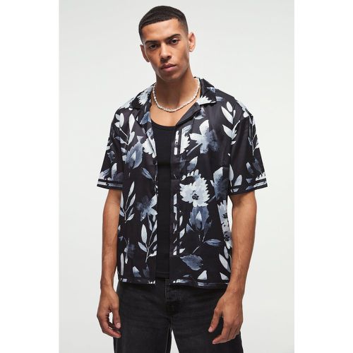 Chemise oversize fleurie à manches courtes - S - Boohooman - Modalova