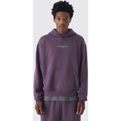 Sweat à capuche oversize imprimé homme - S - Boohooman - Modalova