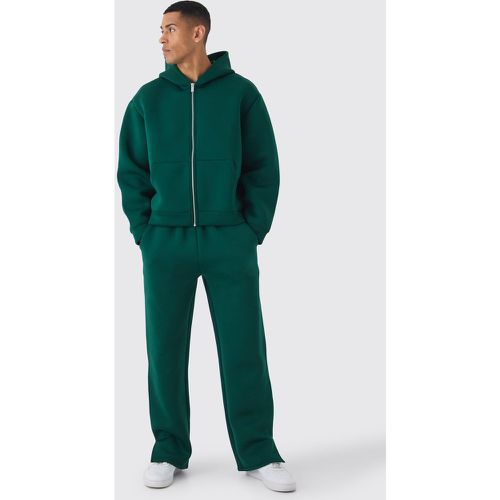 Survêtement oversize zippé avec jogging - S - Boohooman - Modalova