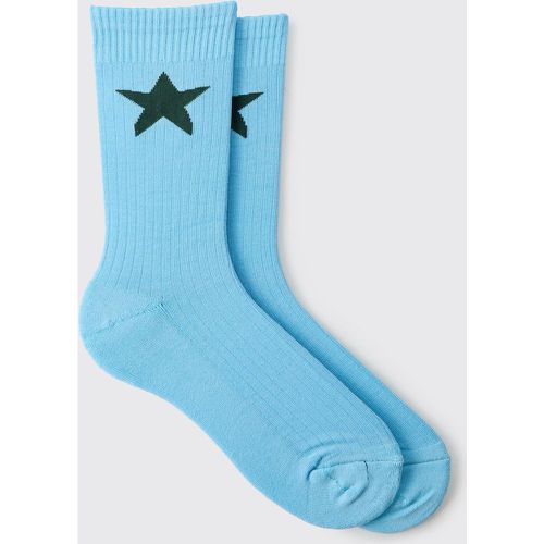 Chaussettes à imprimé étoile - Ofcl - ONE SIZE - Boohooman - Modalova