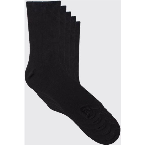 Lot de 5 paires de chaussettes unies - ONE SIZE - Boohooman - Modalova