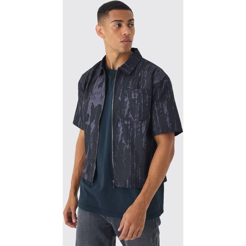 Chemise oversize à imprimé abstrait - M - Boohooman - Modalova