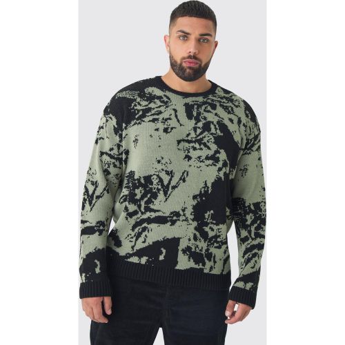 Grande taille - Sweat oversize en maille - XXL - Boohooman - Modalova