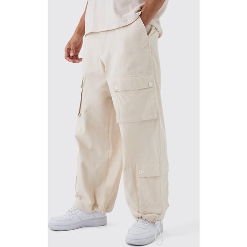 Pantalon cargo parachute - 28 - Boohooman - Modalova